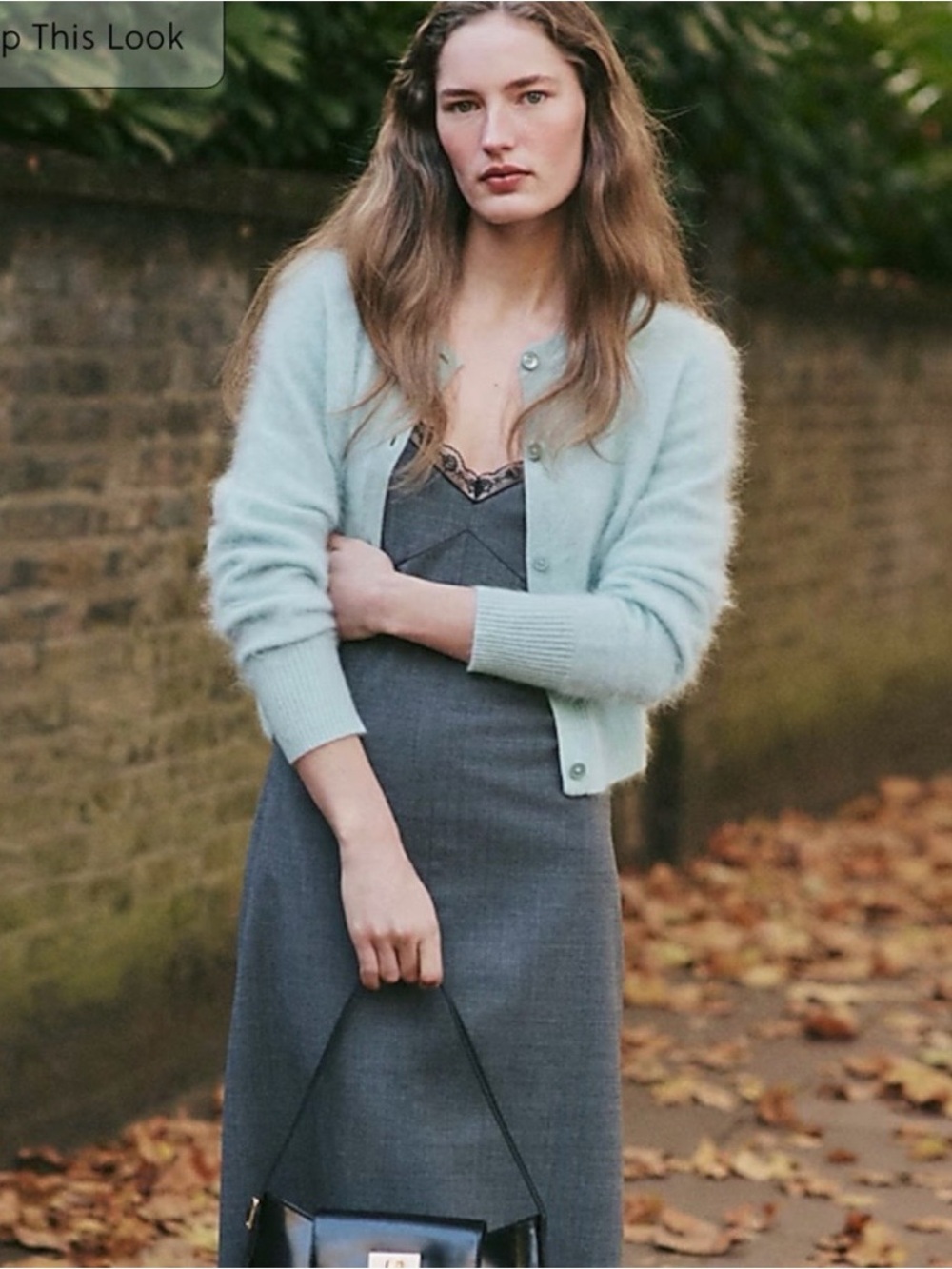 J.Crew Women's Brushed 100% Cashmere Cropped Cardigan Fuzzy Mint Green Sz S - Picture 13 of 13